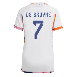 Maillot de foot Belgique Kevin De Bruyne #7 Extérieur Femmes Monde 2022 Manches Courte